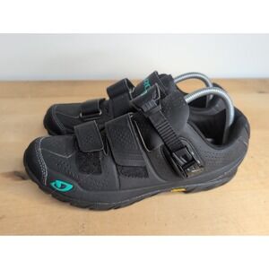 Giro Terraduro Mid Women Mountain Cycling Shoes Black/ Teal EU 42 US 10